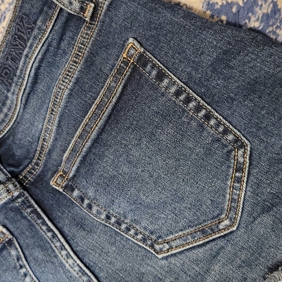 Pink Victoria's Secret sz 2 denim shorts distressed jeans WS54 - Picture 4 of 4